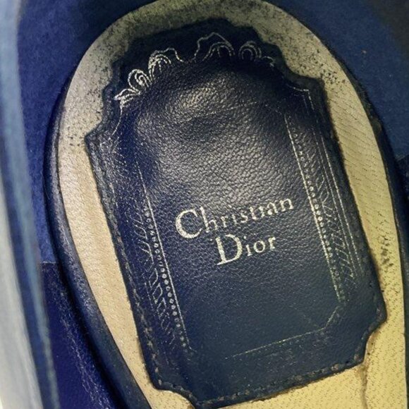 Christian Dior Black & Blue Pointed-Toe Heels – Size 8 - Picture 3 of 12